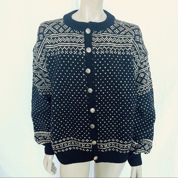 HUSFLIDENBERGEN HANDKNITTED Wool Cardigan